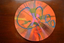 Manner of Damien Hirst, a spin picture on card, unframed.