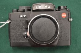 A Leica R7 camera body.