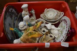 Box of decorative china.