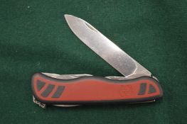 A Victorinox multi-blade knife.