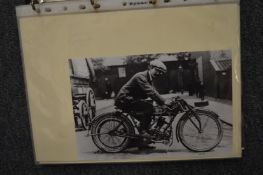 Motoring interest, an album containing a quantity of photographs etc.