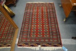 A modern bokhara rug, 158cm x 95cm.
