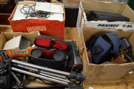 Cameras, camera equipment, binoculars etc.
