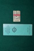 An early miniature map of London's underground railways together with a ticket stub.