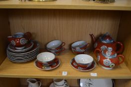 A Japanese eggshell tea service.