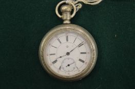 Gentlemans plated pocket watch.