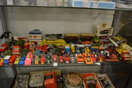 A collection of die-cast toys etc.