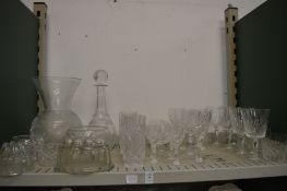 Quantity of glassware.