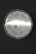A silver salver.