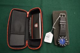 A Luminox navy seal wristwatch, cased.