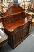 A Victorian mahogany chiffonier.