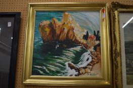 Nikolai Korelov, Chekov's house, oil on canvas, signed.