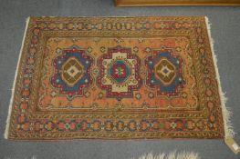 A small Persian rug, 120cm x 82cm.