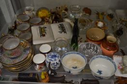 Decorative miniature porcelain and glass etc.