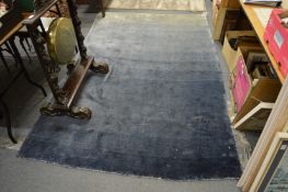A contemporary pale blue rug, 250cm x 160cm.