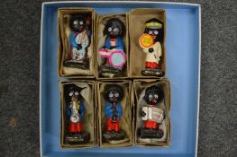 A set of six Robertson's gollies with original boxes.