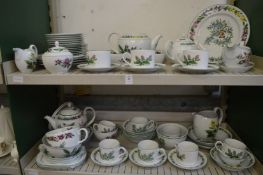 Quantity of Royal Worcester 'Worcester Herbs' dinnerware.