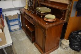 Victorian mahogany pedestal sideboard.