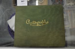 An autograph album.