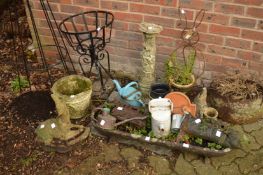 Garden miscellaneous to include planters, ornaments etc.