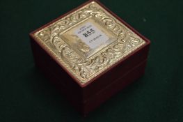 A silver mounted jewellery box.