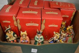 Bunnykins Tudor collection, comprising Henry VIII and his six wives, boxed.