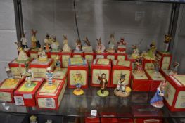 Large quantity of Royal Doulton Bunnykins figures, boxed.
