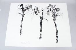 HASSAN MUSA (b.1951) Palm trees brush, pen and ink on paper signed and dated 2013 unframed 57 x