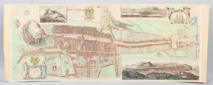 ANDREW JOHNSTON 'The Plan of Edenburgh exactly done From the Original of ye Famous D: Wit' 18th