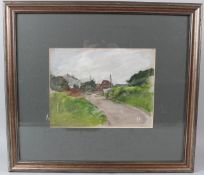 GEORGE WEISSBORT (1928-2013) 'The Road Home' pastel. signed 25 x 32cm