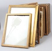 PICTURE FRAMES Quantity of antique gilt frames various sizes (11)
