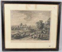 AFTER PETER PAUL RUBENS (1577-1640) 'Achilles Armed' and 'Harvest Time' two engravings 44 x 48cm and