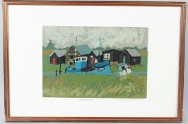 DAWN SIDOLI 'Walberswick' screenprint 2/24 signed and inscribed in pencil 23 x 33cm (image)