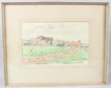 GEORGE WEISSBORT (1928-2013) Road towards a town watercolour and pencil signed and dated 1959 25 x