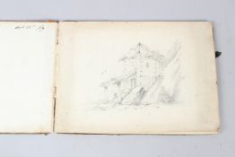 19TH CENTURY SKETCH BOOK Containing drawings of buildings and doorways and nature studies 24 x 33cm