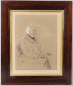 GEORGE RICHMOND RA (1809-1896) Portrait of Sir John Bayley, president of the MCC drawing with