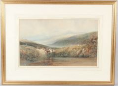 ANTHONY VAN DYKE COPLEY FIELDING (1787-1855) Landscape with cattle and sheep grazing watercolour