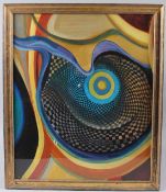 MANNER OF FRIEDENSREICH HUNDERTWASSER Abstract shapes acrylic on card 55 x 46cm