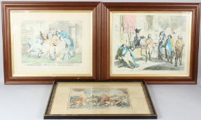 AFTER JAMES GILLRAY 'Wife or No Wife - a Trip to the Continent' 39 x 49.5cm another two royal