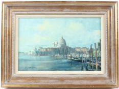IVAN TAYLOR (b.1946) 'From the Piazzetta Venice oil on board signed 28.5 x 44cm