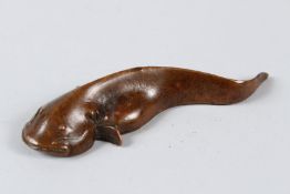 A JAPANESE OKIMONO FISH. 12cms.