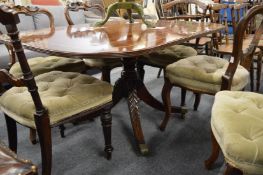 A Regency mahogany tilt-top breakfast table.