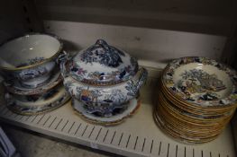 A quantity of ironstone china.