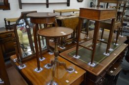 Four pieces of occasional furniture.