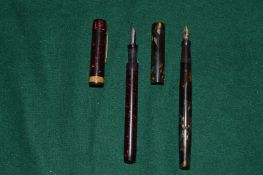 Two pens including one with a 14ct gold nib.