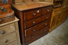 Victorian mahogany chest of drawers.