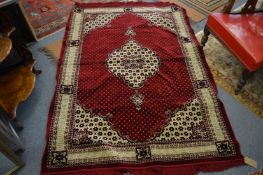 A machine made carpet or wall hanging, 195cm x 138cm.