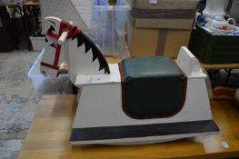 Painted rocking horse.