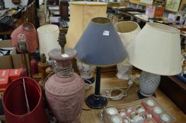 A collection of table lamps.
