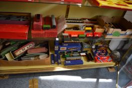A quantity of Hornby O gauge and OO gauge railway track and accessories etc.